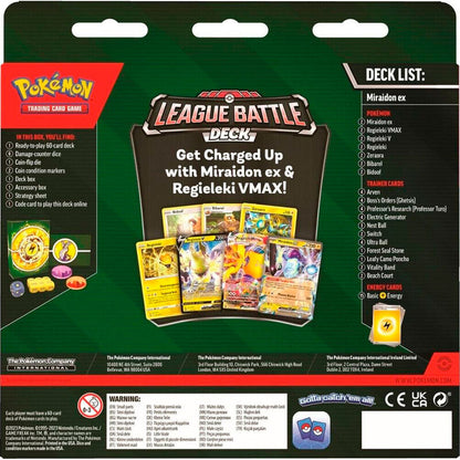 Imagen 2 de Blister Juego Cartas Coleccionables Miraidon Ex League Battle Deck Pokemon Ingles