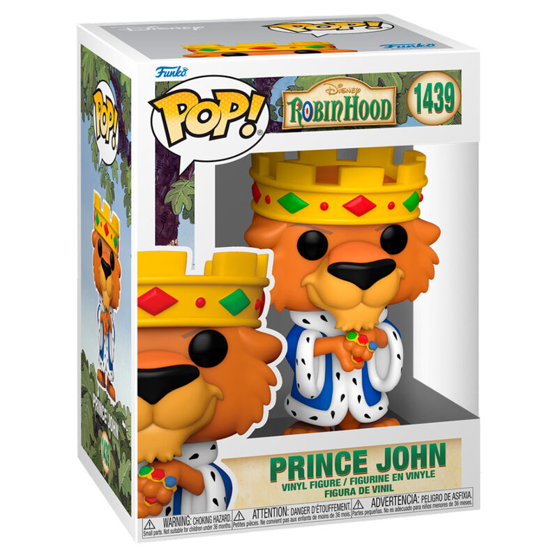 Imagen de Figura Pop Disney Robin Hood Prince John parte de nuestra colección en Espadas y más, sitio oficial.