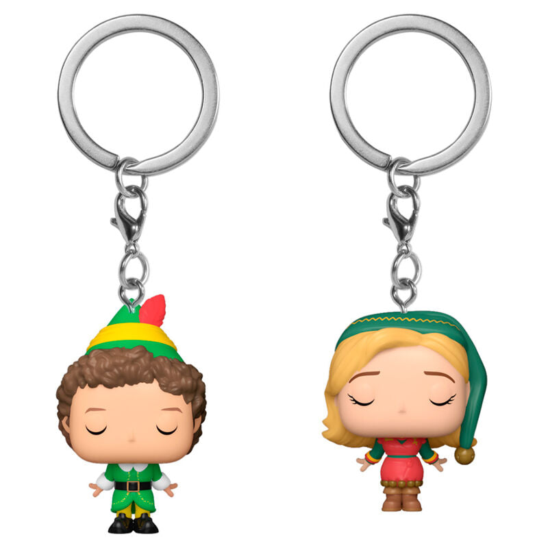 Imagen 1 de Blister 2 Llaveros Pocket Pop Elf Buddy & Jovie