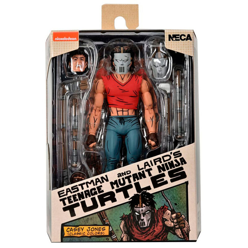 Imagen 2 - Figura Casey Jones In Red Shirt Las Tortugas Ninja 18Cm