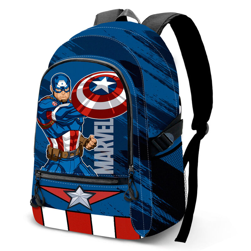 Imagen 1 de Mochila Gears Capitan America Marvel 44Cm Adaptable 2