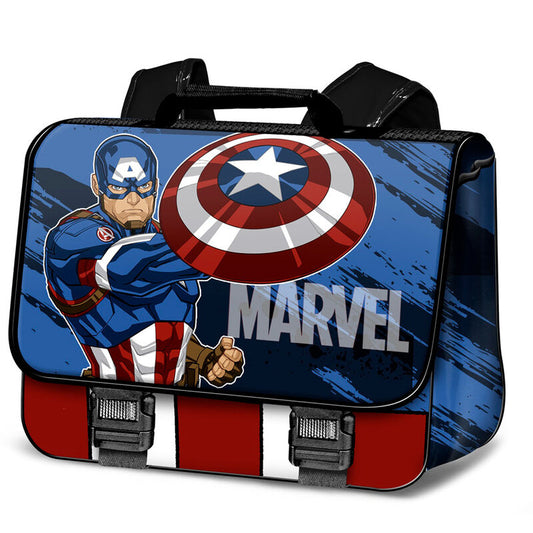 Imagen 1 de Mochila Cartera Gears Capitan America Marvel 38Cm