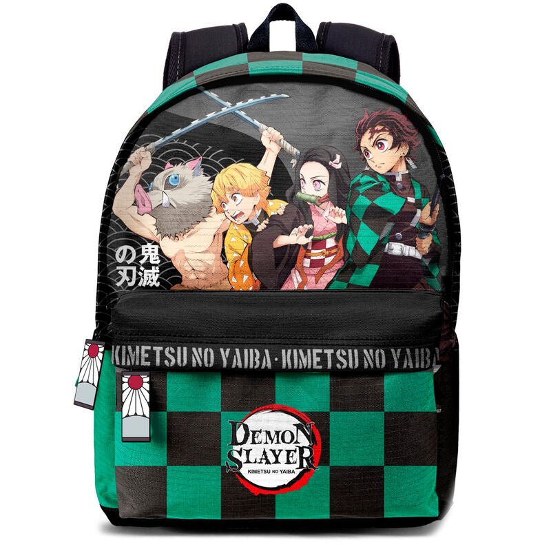 Imagen 1 - Mochila Akushon Demon Slayer Kimetsu No Yaiba 34Cm Adaptable