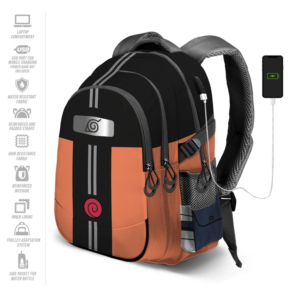 Imagen de Mochila Dress Naruto 44Cm Adaptable 2 parte de nuestra colección en Espadas y más, sitio oficial.