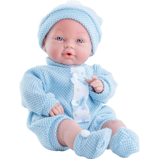 Imagen de Muñeca Bebe Daniela Sonidos Azul parte de nuestra colección en Espadas y más, sitio oficial.