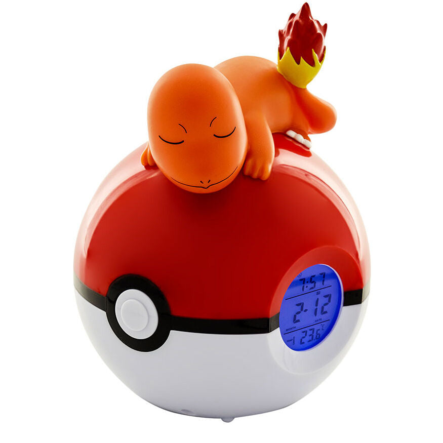 Imagen de Lampara Despertador Led Charmander Pokeball Pokemon parte de nuestra colección en Espadas y más, sitio oficial.