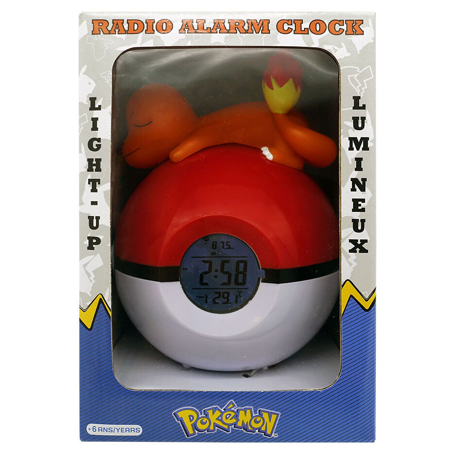 Imagen de Lampara Despertador Led Charmander Pokeball Pokemon parte de nuestra colección en Espadas y más, sitio oficial.