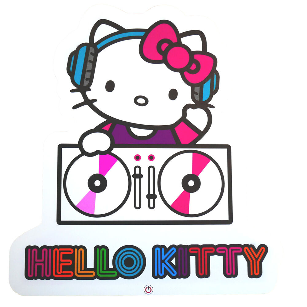 Imagen de Lampara Mural Neon Neon Hello Kitty parte de nuestra colección en Espadas y más, sitio oficial.
