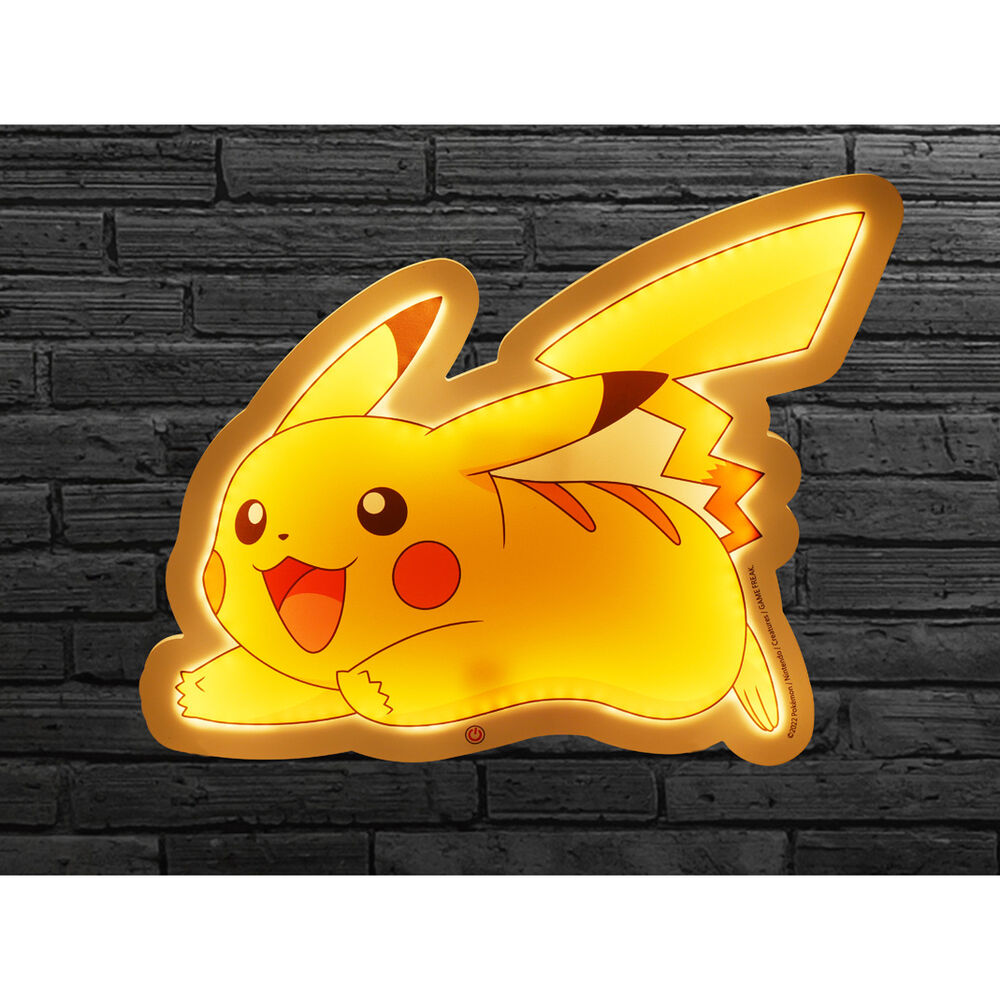 Imagen 3 - Lampara Mural Neon Pikachu Pokemon