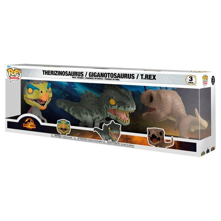 Imagen 1 de Blister 3 Figuras Pop Jurassic World