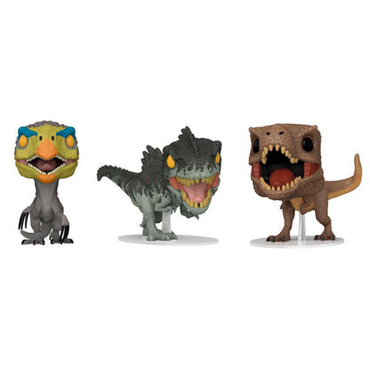 Imagen 2 de Blister 3 Figuras Pop Jurassic World