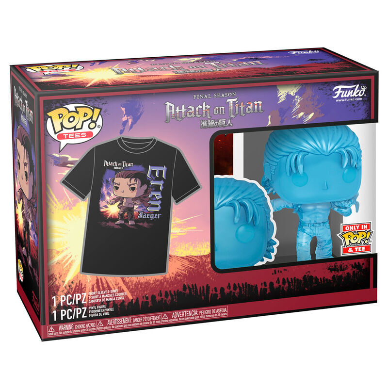Imagen 3 - Set Figura Pop & Tee Attack On Titan Eren Exclusive