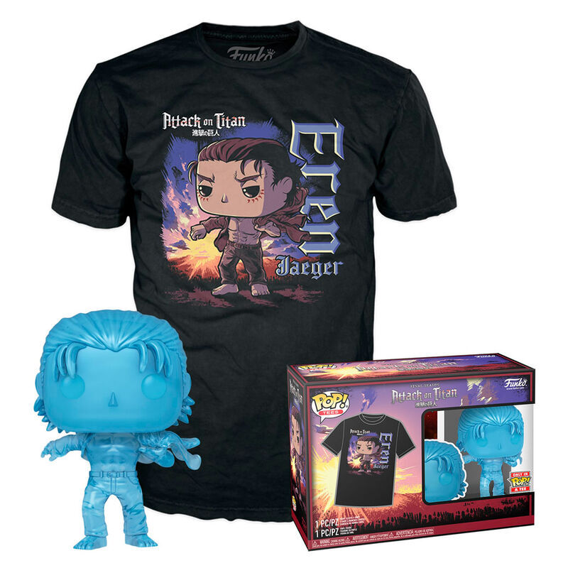 Imagen 1 - Set Figura Pop & Tee Attack On Titan Eren Exclusive