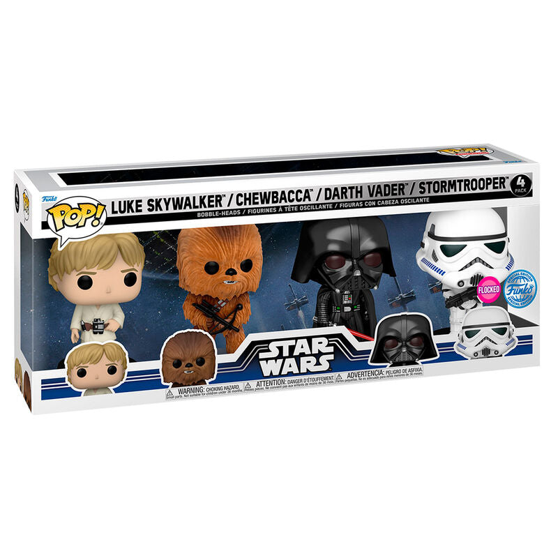 Imagen 1 de Blister 4 Figuras Pop Star Wars New Classics Exclusive