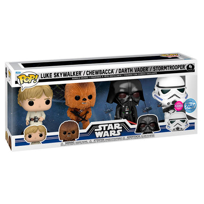 Imagen 1 de Blister 4 Figuras Pop Star Wars New Classics Exclusive