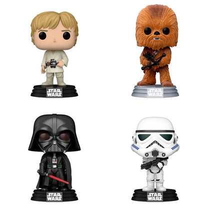 Imagen 2 de Blister 4 Figuras Pop Star Wars New Classics Exclusive