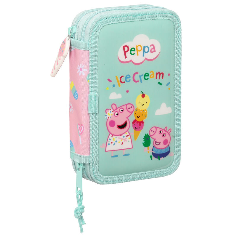 Imagen 1 de Plumier Ice Cream Peppa 28Pzs Doble