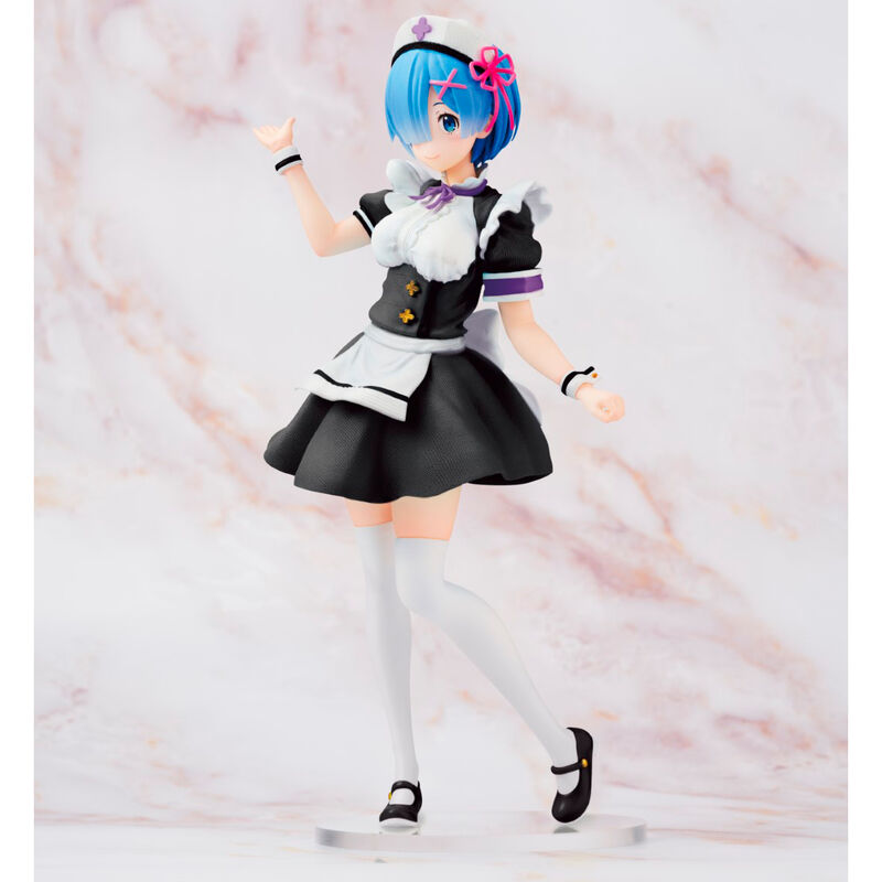 Imagen 2 - Figura Rem Precious Prize Figure Nurse Maid Ver. Re:zero Starting Life In Another World  23Cm