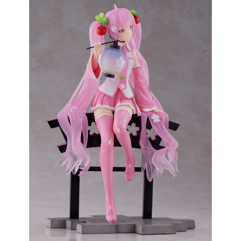 Imagen 4 de Figura Sakura Miku Amp+ Prize Sakura Lantern Ver. Hatsune Miku 18Cm