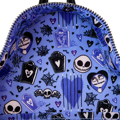 Imagen 7 de Mochila Christmas Jack &#38; Sally Pesadilla Antes De Navidad Disney Loungefly 26Cm