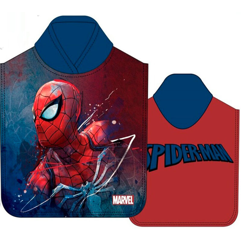 Imagen 1 de Poncho Toalla Spiderman Marvel Microfibra 3