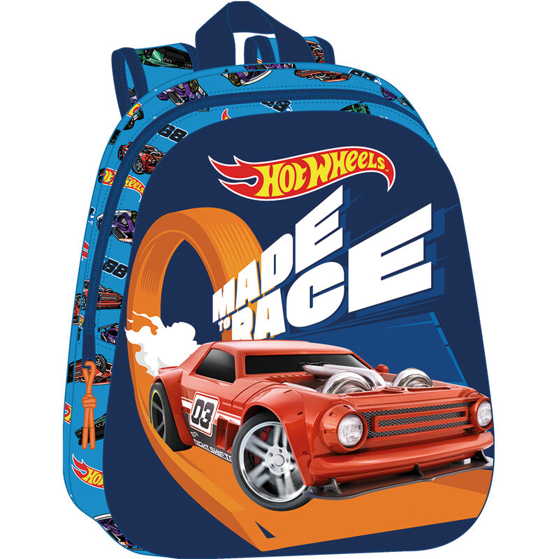 Imagen 1 de Mochila 3D Hot Wheels 33Cm