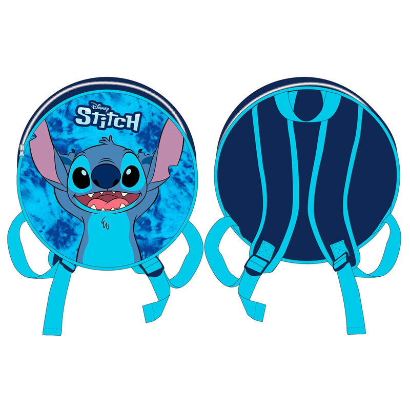 Imagen 2 de Mochila Redonda Stitch Disney 27Cm