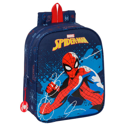 Imagen 1 de Mochila Neon Spiderman Marvel 27Cm Adaptable