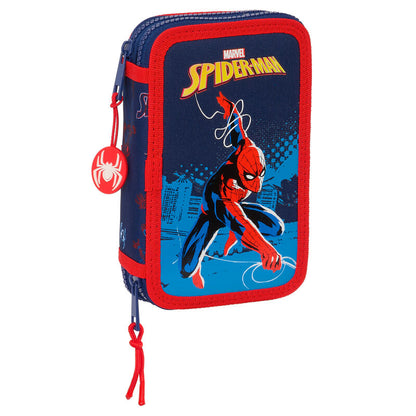 Imagen 1 de Plumier Neon Spiderman Marvel 28Pzs Doble