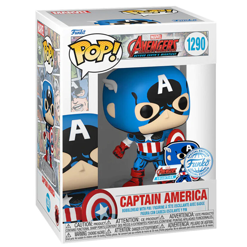 Imagen 1 de Figura Pop Marvel Los Vengadores Avengers Captain America Exclusive