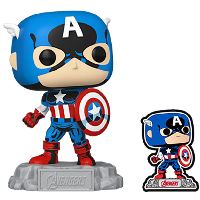 Imagen 2 de Figura Pop Marvel Los Vengadores Avengers Captain America Exclusive