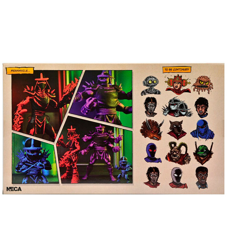 Imagen 3 - Blister Figuras Shredder Clones Mirage Comics Teenage Mutant Las Tortugas Ninja 18Cm