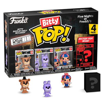 Imagen 2 de Blister 4 Figuras Bitty Pop Five Nights At Freddys Freddy