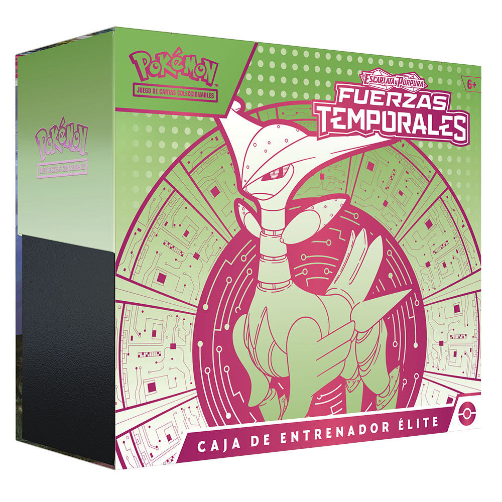 Imagen 4 de Estuche Surtido Juego Cartas Coleccionables Elite Fuerzas Temporales Escarlata Y Purpura Pokemon Español