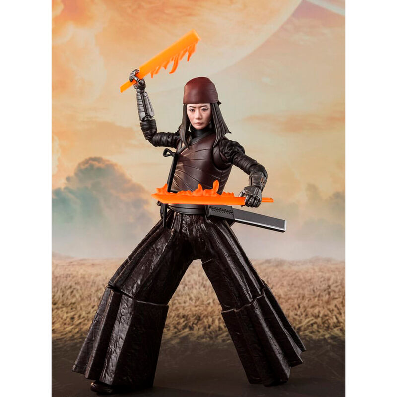Imagen de Figura Sh Figuarts Nemesis La Niña Del Fuego Part 1 Rebel Moon 15Cm parte de nuestra colección en Espadas y más, sitio oficial.