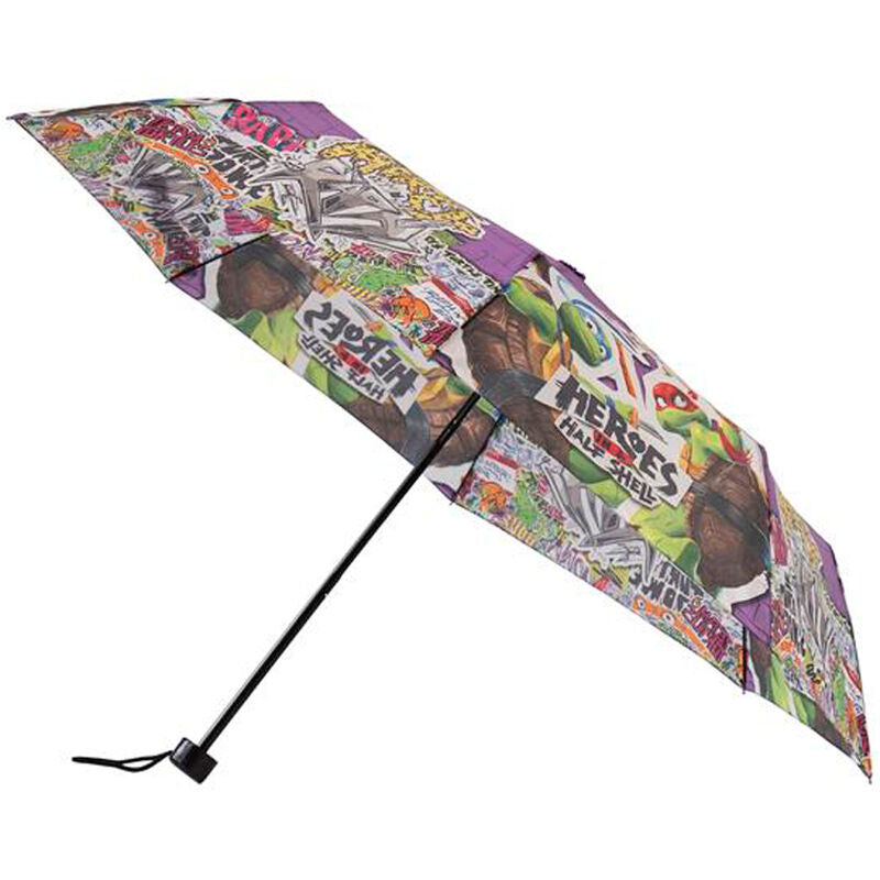 Imagen 1 - Paraguas Plegable Manual Tortugas Ninja 48Cm