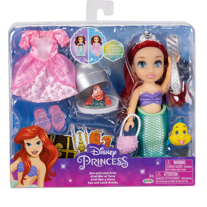 Imagen 1 de Muñeca Ariel Mar Y Tierra La Sirenita Disney 15Cm