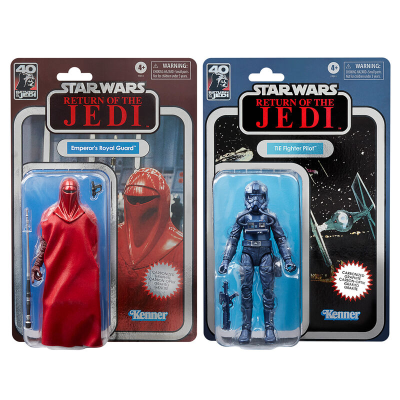 Imagen 1 de Set 2 Figuras Emperor Royal Guard & Tie Fighter Pilot Return Of The Jedi Star Wars