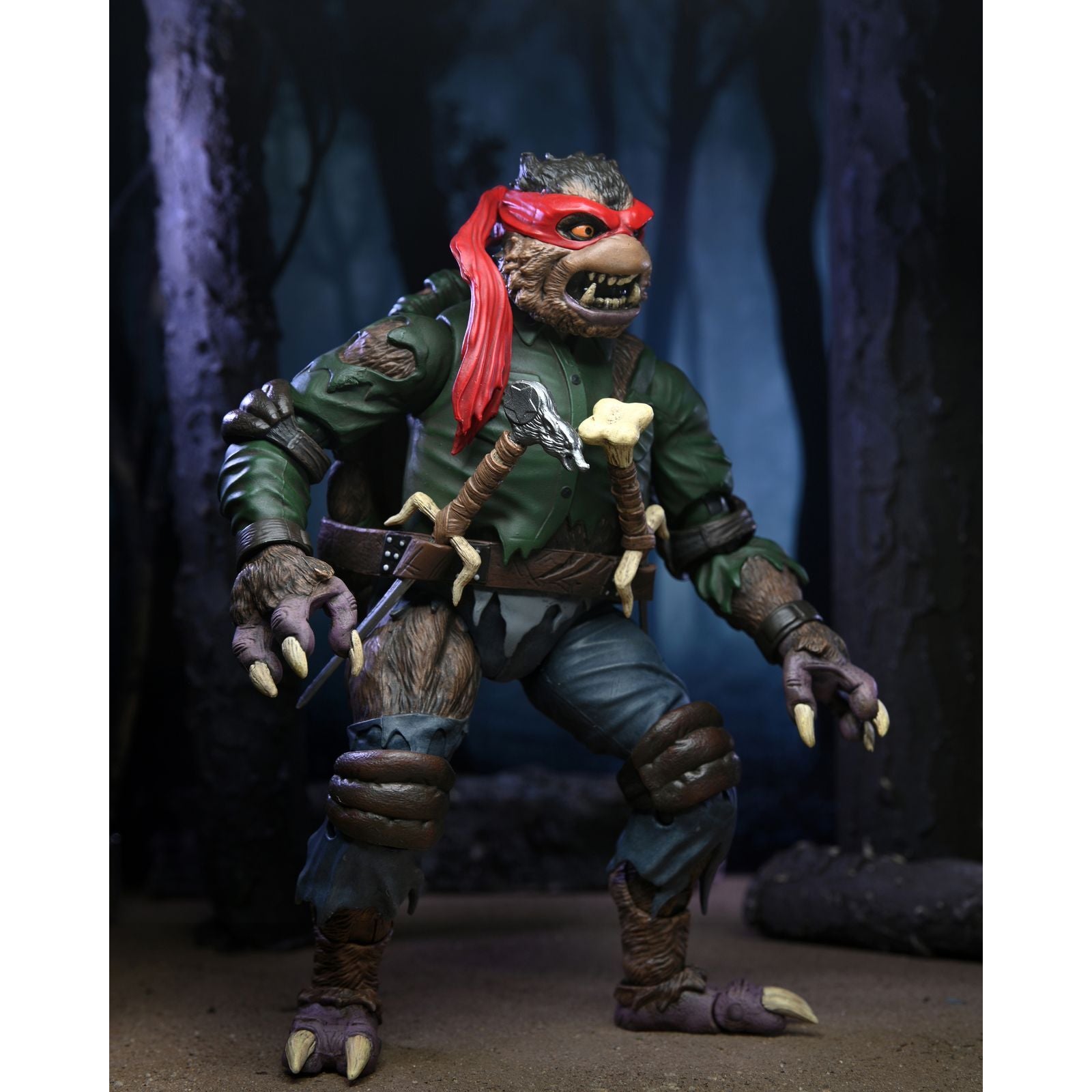 Imagen 4 - Figura Ultimate Raphael As The Wolfman Universal Monsters Tortugas Ninja 18Cm