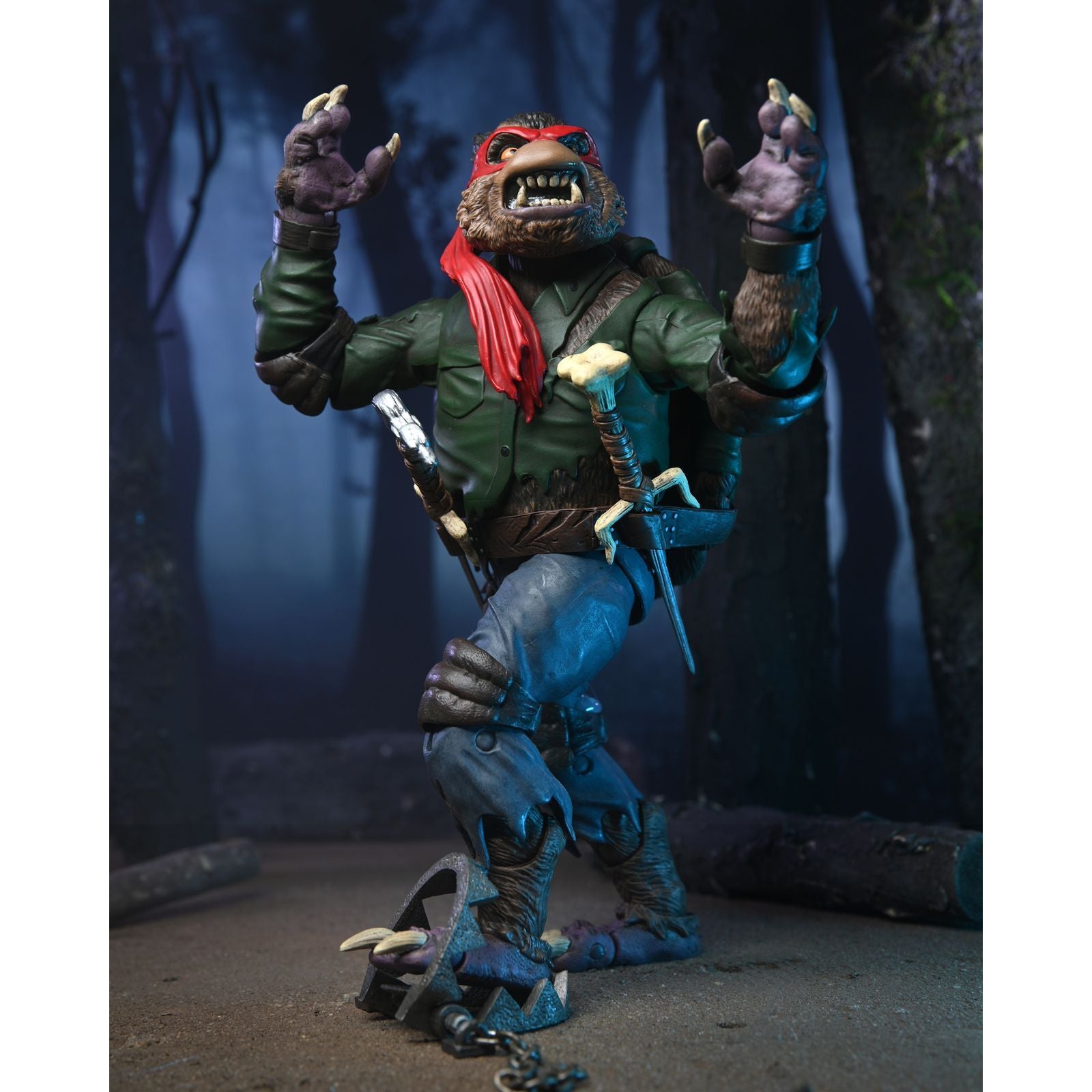 Imagen 3 - Figura Ultimate Raphael As The Wolfman Universal Monsters Tortugas Ninja 18Cm