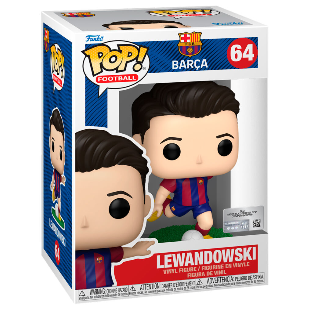 Imagen 2 - Figura Pop Football Fc Barcelona Lewandowski