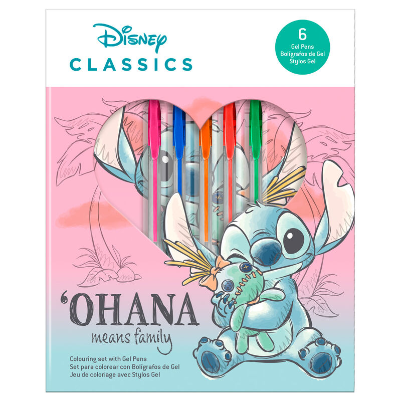 Imagen 1 de Blister Cuaderno + 6 Boligrafos Gel Stitch Disney