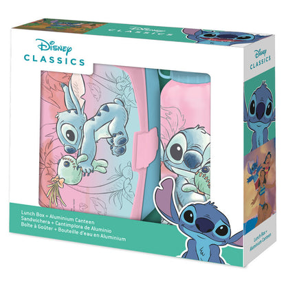 Imagen 1 de Sandwichera + Cantimplora Aluminio Stitch Disney 500Ml