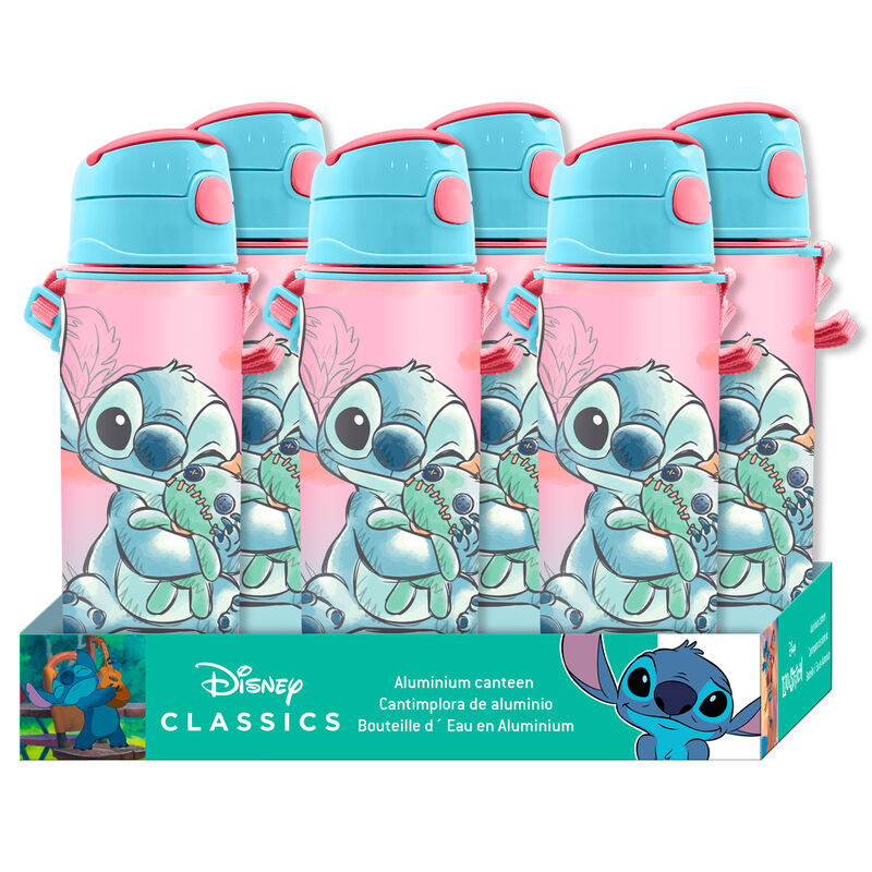 Imagen 2 de Cantimplora Aluminio Stitch Disney 600Ml