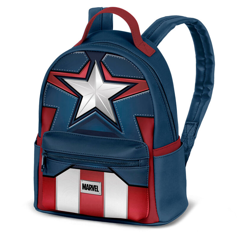 Imagen de Mochila Coura Capitan America Marvel 29Cm parte de nuestra colección en Espadas y más, sitio oficial.