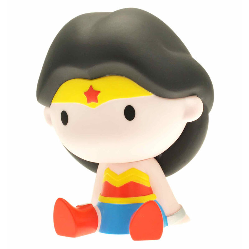 Imagen 1 - Figura Hucha Wonder Woman Chibi La Liga De La Justicia Dc Comics 15Cm