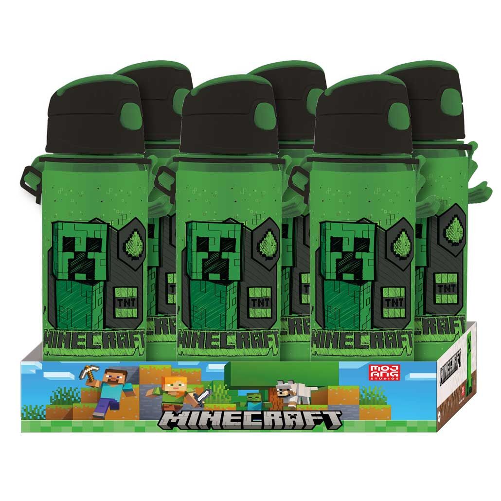 Imagen de Cantimplora Aluminio Minecraft 600Ml parte de nuestra colección en Espadas y más, sitio oficial.