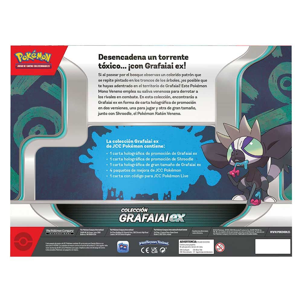 Imagen 1 - Blister Juego Cartas Coleccionables Grafaiai April Ex Box Pokemon Español