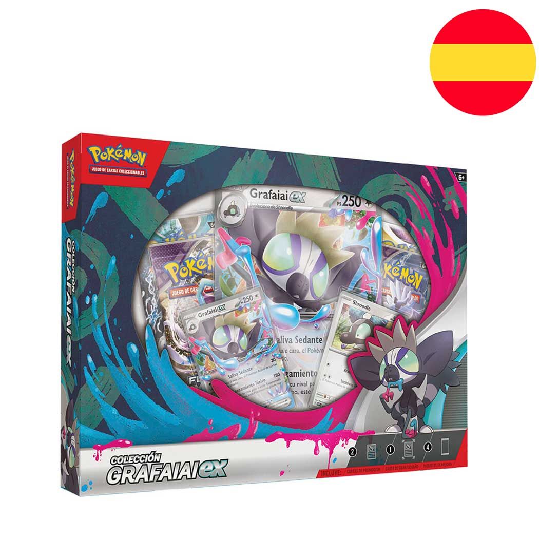 Imagen 2 - Blister Juego Cartas Coleccionables Grafaiai April Ex Box Pokemon Español