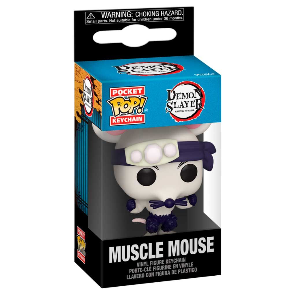 Imagen 2 de Llavero Pocket Pop Demon Slayer Kimetsu No Yaiba Muscle Mouse